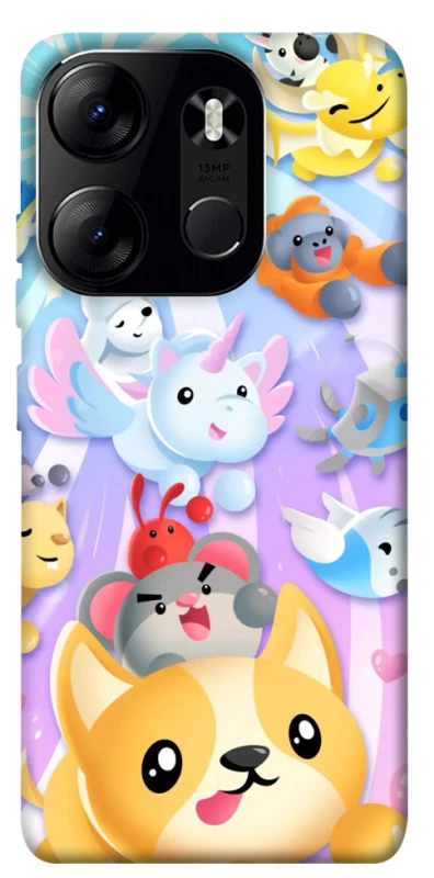 Чехол на Tecno Spark Go 2023 Adopt Me Rainbow Pet Parade фото 1 из 1