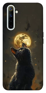 Чехол на Realme 6 Кот под луной v2 фото 1 из 1