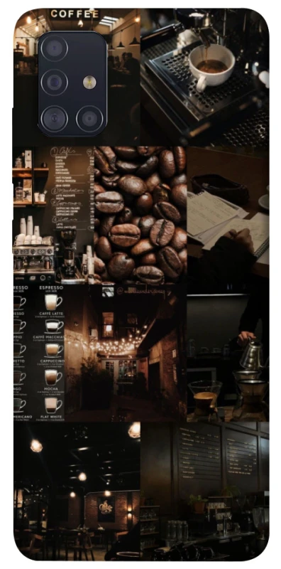 Чохол на Samsung Galaxy A51 Coffee collage ver.1 фото 1 з 1