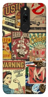 Чохол на Xiaomi Redmi 8 Retro collage ver.2 фото 1 з 1