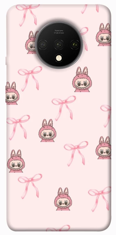Чохол на OnePlus 7T Pink bows and Labubus фото 1 з 1