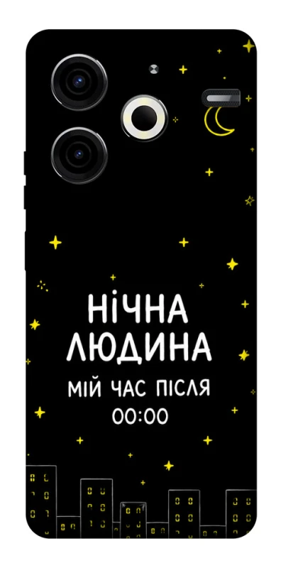 Чехол на TECNO Pova 6 Neo (LI6) Нічна людина фото 1 из 1