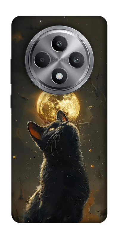 Чохол на Oppo Reno 12 F 4G Кіт під місяцем v2 фото 1 з 1