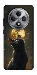 Чехол на Oppo Reno 12 F 4G Кот под луной v2 фото 1 из 1