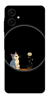 Чехол на Samsung Galaxy A06 Cat and flower фото 1 из 1
