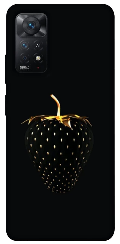 Чохол на Xiaomi Redmi Note 11 Pro 4G/5G Чорна полуниця фото 1 з 1