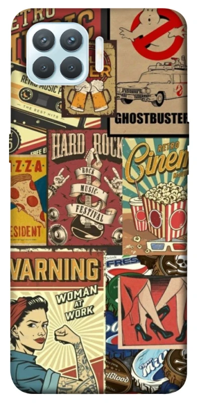 Чохол на Oppo F17 Pro Retro collage ver.2 фото 1 з 1