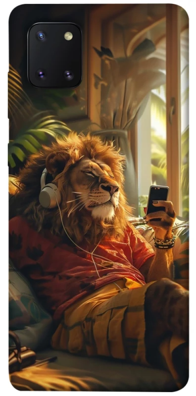 Чехол на Samsung Galaxy Note 10 Lite (A81) Лев v2 фото 1 из 1