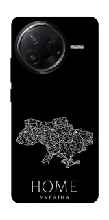 Чехол на Infinix Note 50 Pro Ukraine black map фото 1 из 1