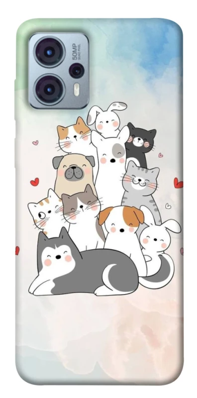 Чохол на Motorola Moto G23 Funny Pets ver.2 фото 1 з 1