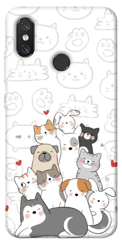 Чохол на Xiaomi Mi 8 Funny Pets фото 1 з 1