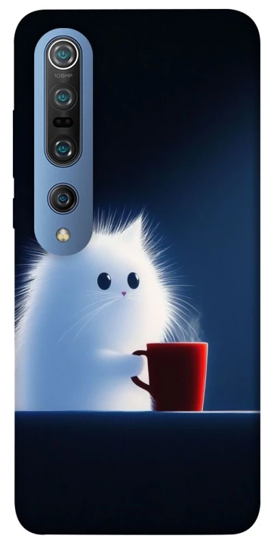 Чохол на Xiaomi Mi 10 / Mi 10 Pro Чохол кіт з кавою фото 1 з 1