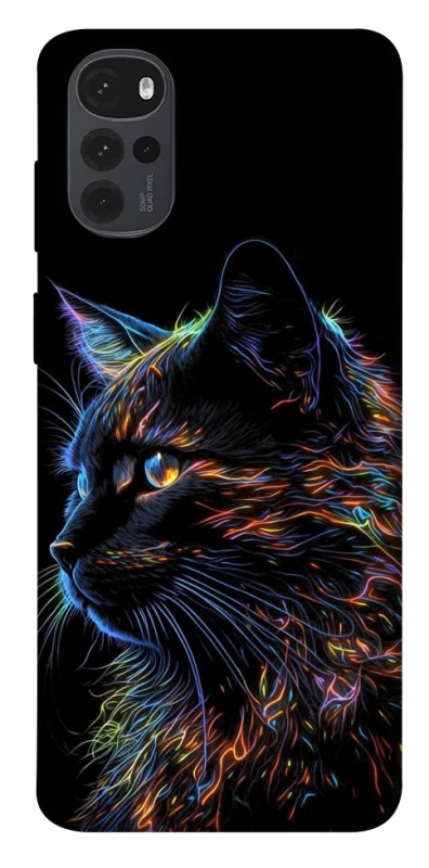 Чохол на Motorola Moto G22 Чорний кіт фото 1 з 1