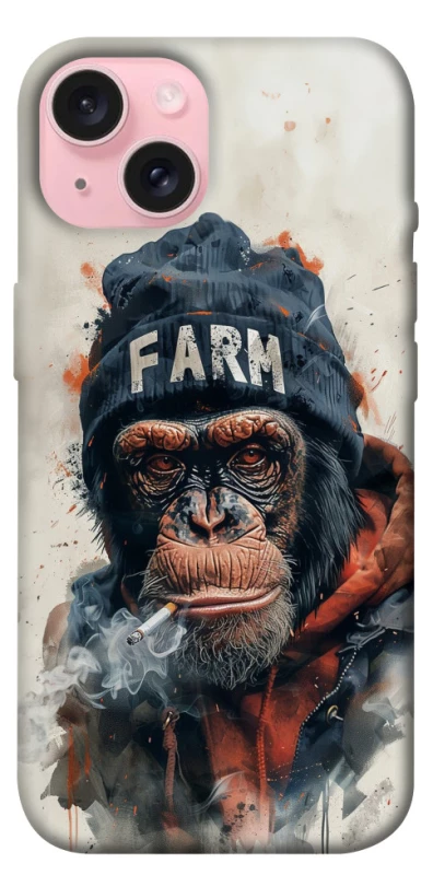 Чехол на Apple iPhone 15 (6.1") Шимпанзе v3 фото 1 из 1