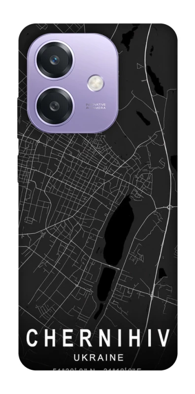 Чохол на Oppo A3 4G Chernihiv map фото 1 з 1