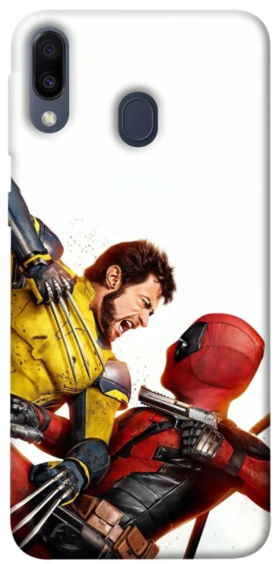 Чехол на Samsung Galaxy M20 Deadpool and Wolverine фото 1 из 1