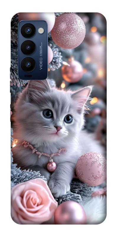 Чохол на TECNO Camon 18 Pro Christmas Kitty фото 1 з 1