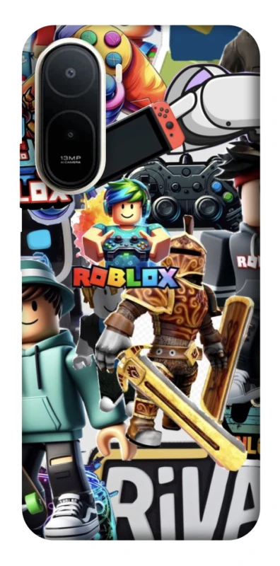 Чехол на Xiaomi Redmi A7 Pro 4G Roblox collage ver.1 фото 2 из 2