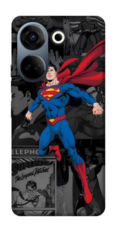 Чехол на TECNO Camon 20 Pro (CK7n) superman comics фото 1 из 1