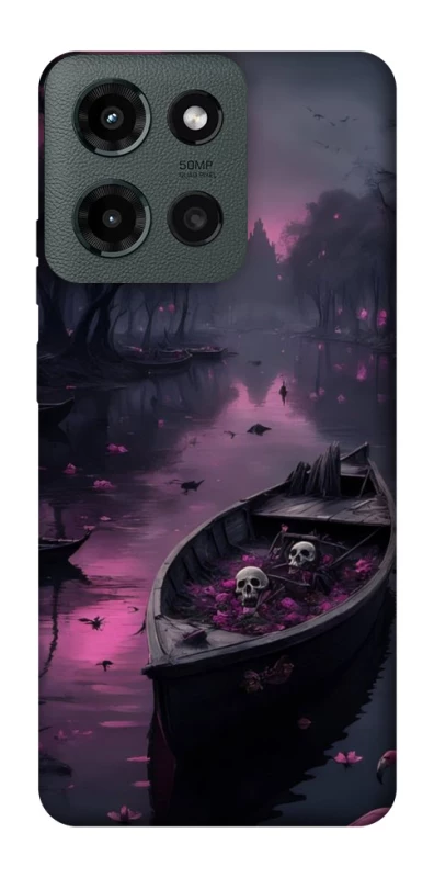 Чохол на Motorola Moto G Power (2025) Boat and flamingo фото 1 з 1