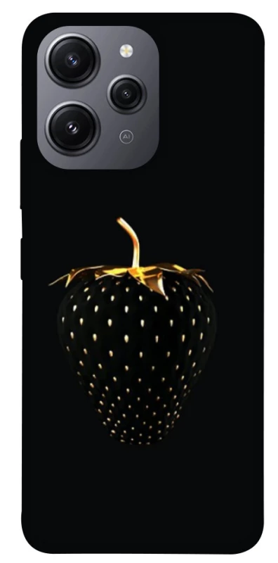 Чохол на Xiaomi Redmi 12 Чорна полуниця фото 1 з 1