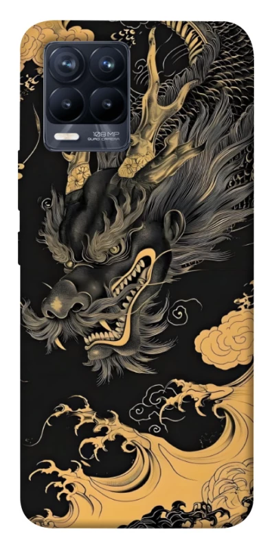 Чохол на Realme 8 gold dragon фото 1 з 1