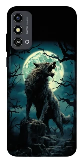 Чохол на ZTE Blade A53 Вовк під місяцем фото 1 з 1