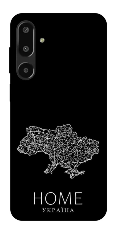 Чохол на Samsung Galaxy F16 Ukraine black map фото 1 з 1