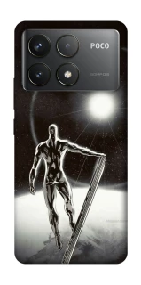 Чохол на Xiaomi Poco F6 Pro Срібний серфер фото 1 з 1