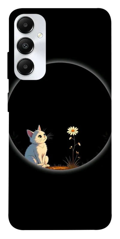 Чехол на Samsung Galaxy A05s Cat and flower фото 1 из 1