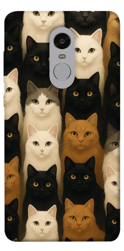 Чохол на Xiaomi Redmi Note 4X / Note 4 (Snapdragon) Colorful Cat Collage фото 1 з 1