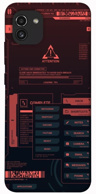 Чохол на Samsung Galaxy A03 Attention фото 1 з 1