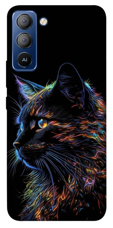Чехол на TECNO Pop 5 LTE Черный кот фото 1 из 1