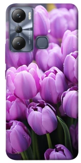Чехол на Infinix Hot 20i Фиолетовые тюльпаны фото 1 из 1