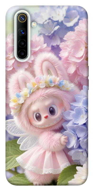 Чохол на Realme 6 Labubu & Flowers ver.1 фото 1 з 1
