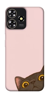 Чехол на ZTE Blade A73 4G Peeping cat фото 1 из 1