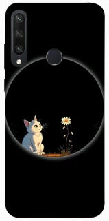Чохол на Huawei Y6p Cat and flower фото 1 з 1
