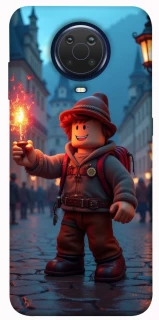 Чохол на Nokia G20 / G10 / 6.3 Roblox Fire Logo Blue Flames фото 1 з 1