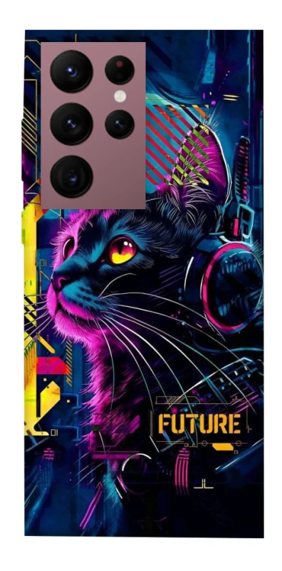 Чохол на Samsung Galaxy S22 Ultra Cyber Cat v2 фото 1 з 1