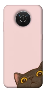 Чехол на Nokia X10 / X20 Peeping cat фото 1 Чехол на Nokia X10 / X20 Peeping cat фото 1 из 1