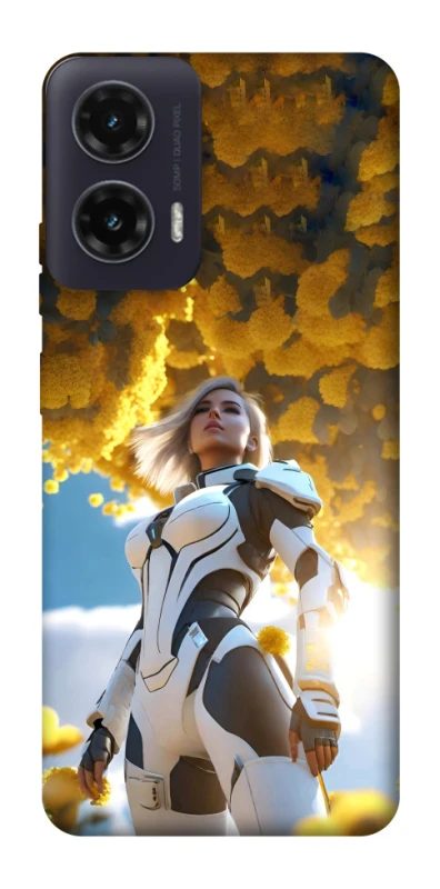 Чохол на Motorola Moto G35 Cyber space girl ver.3 фото 1 з 1