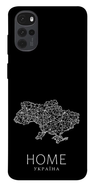 Чохол на Motorola Moto G22 Ukraine black map фото 1 з 1