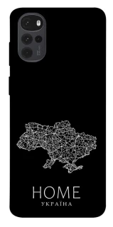 Чохол на Motorola Moto G22 Ukraine black map фото 1 з 1