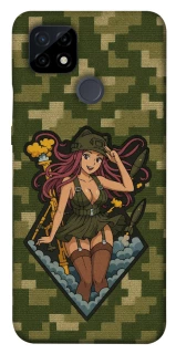 Чехол на Realme C21 Military Waifu фото 1 из 1