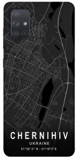 Чохол на Samsung Galaxy A71 Chernihiv map фото 1 з 1