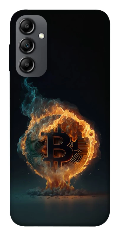 Чохол на Samsung Galaxy A14 4G/5G Fire Bitcoin фото 1 з 1