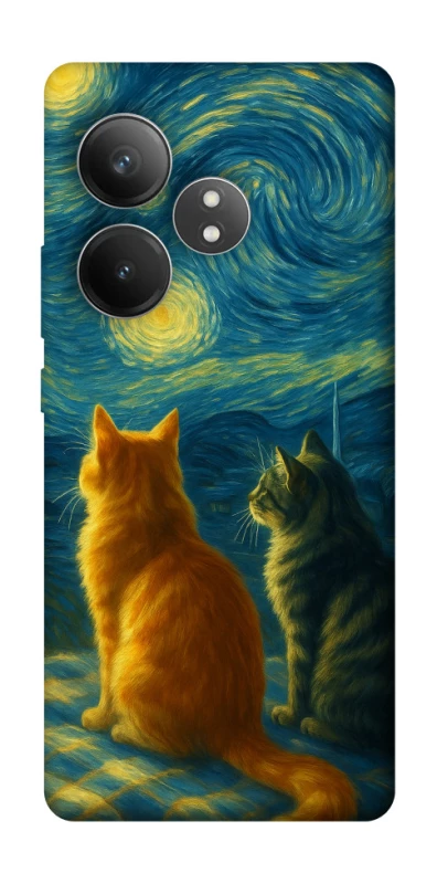 Чохол на Realme GT Neo 6 SE Cats under the stars фото 1 з 1