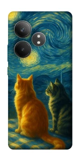 Чехол на Realme GT Neo 6 SE Cats under the stars фото 1 Чехол на Realme GT Neo 6 SE Cats under the stars фото 1 из 1