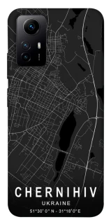 Чехол на Xiaomi Redmi Note 12S Chernihiv map фото 1 из 1