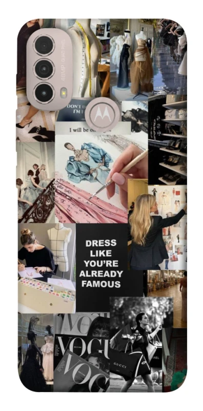 Чохол на Motorola Moto E40 Fashion collage ver.11 фото 1 з 1